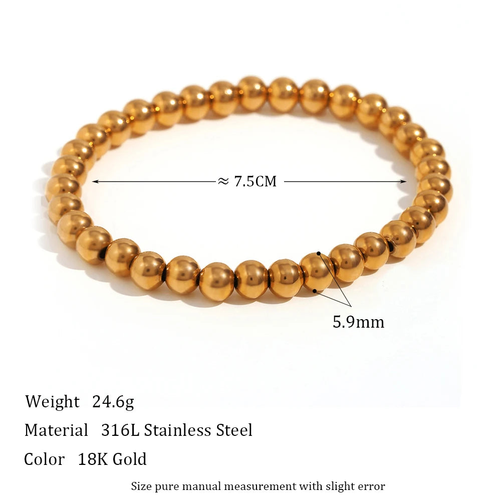 Elegant Gold & Silver Beaded Bracelet