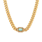 Elegant Zirconia Cuban Set