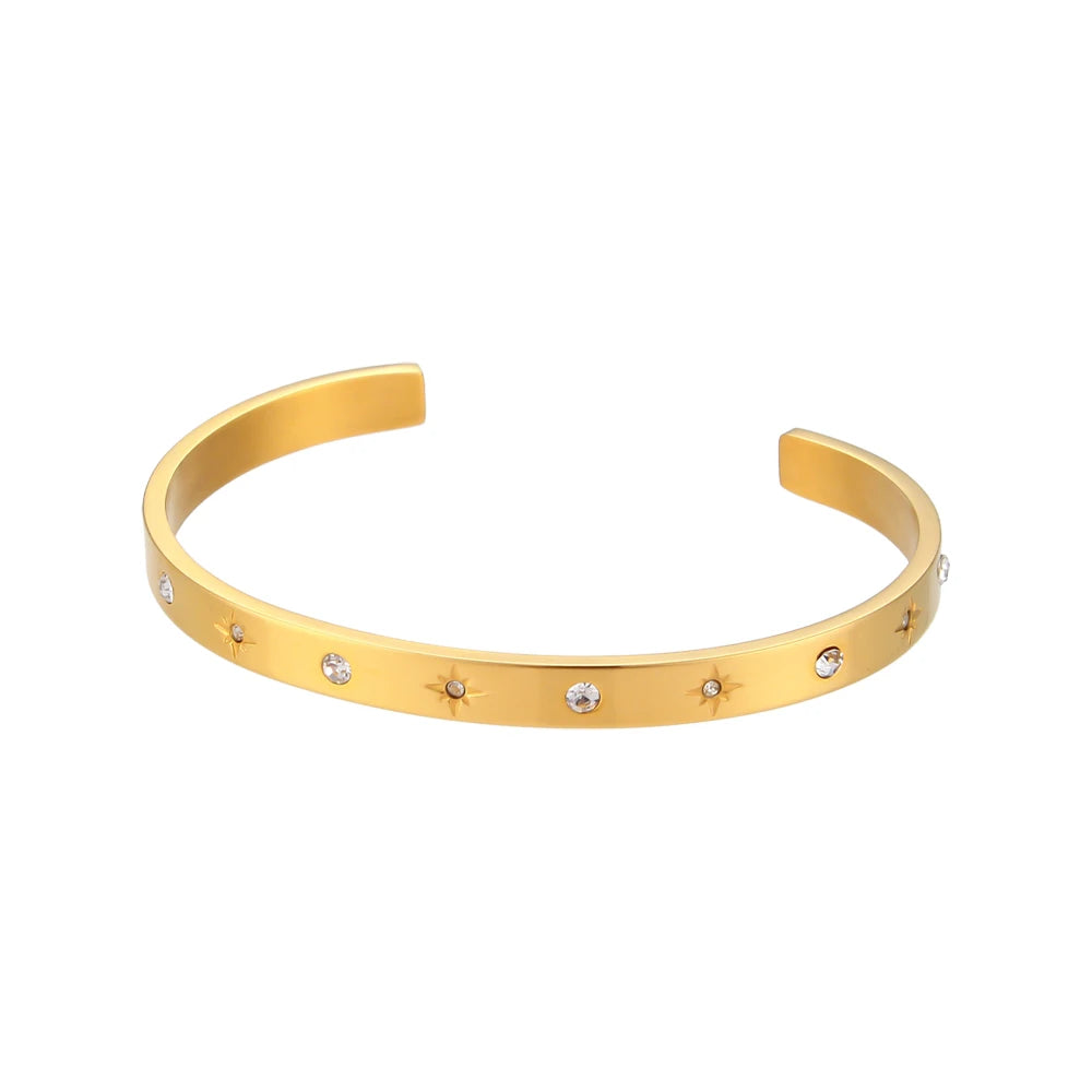 Golden Star Cuff Bracelet
