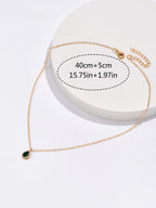 Lumière Teardrop Zircon Necklace