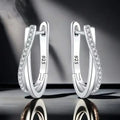 Élégance 925 Silver Hoop Earrings