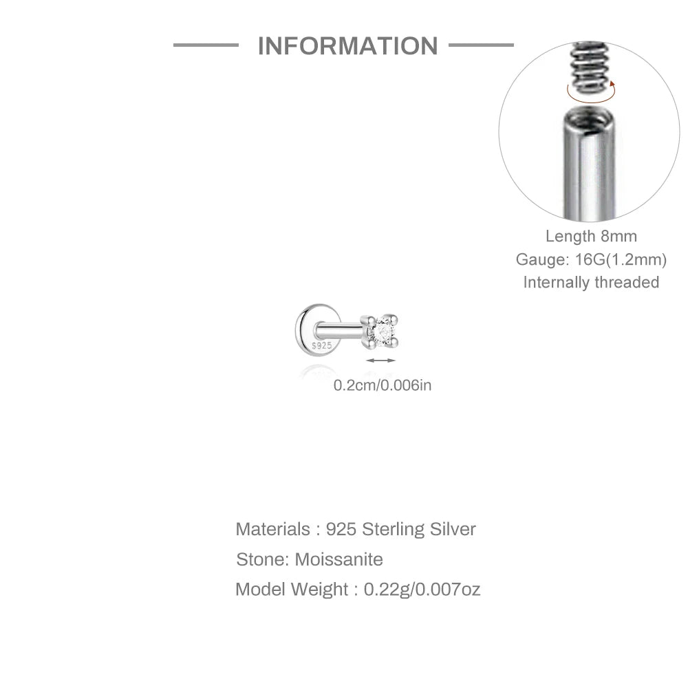 Éclat Moissanite Stud Earrings