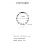 Luna Moissanite Hoop Earrings
