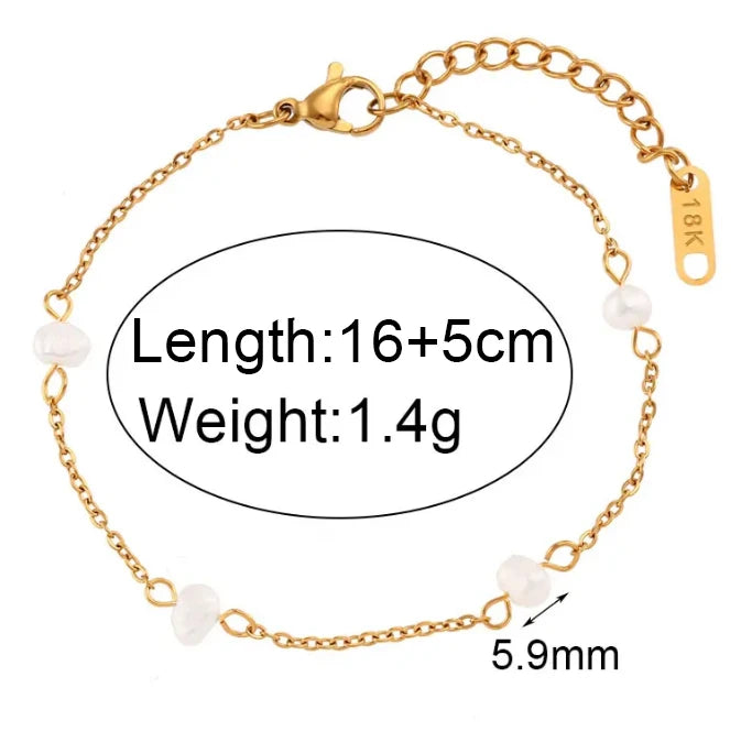 Elegant Pearl Gold Jewelry Set