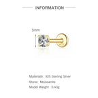 Éclat Moissanite Stud Earrings