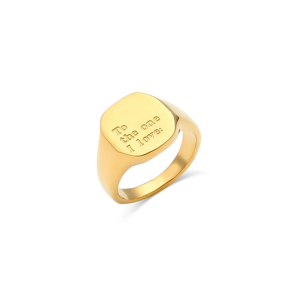Elegant Gold Signet Ring