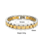 Elegant Gold-Plated Cuban Bracelet
